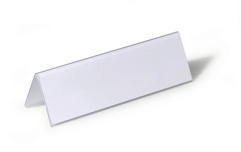 DURABLE Porte-nom chevalet en PVC 61 x 210 mm