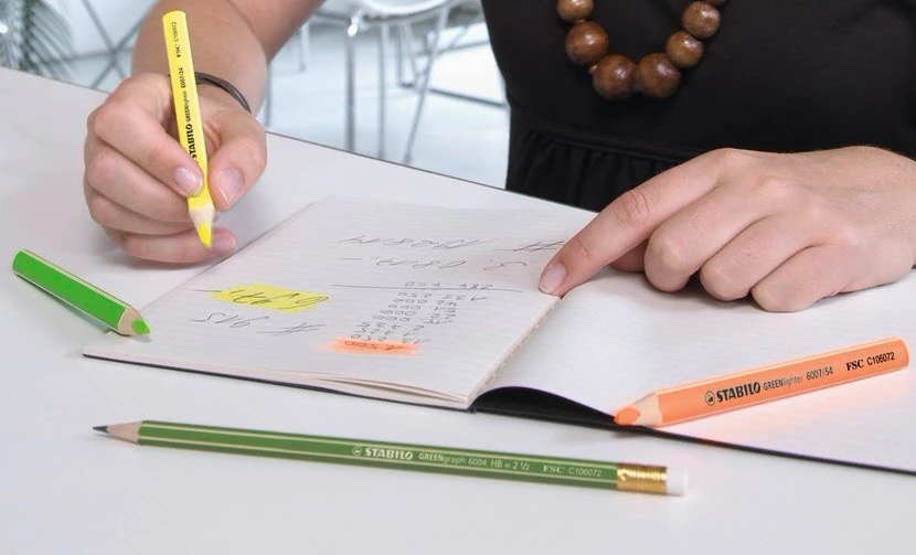 STABILO Bleistift GREENgraph mit Radierer