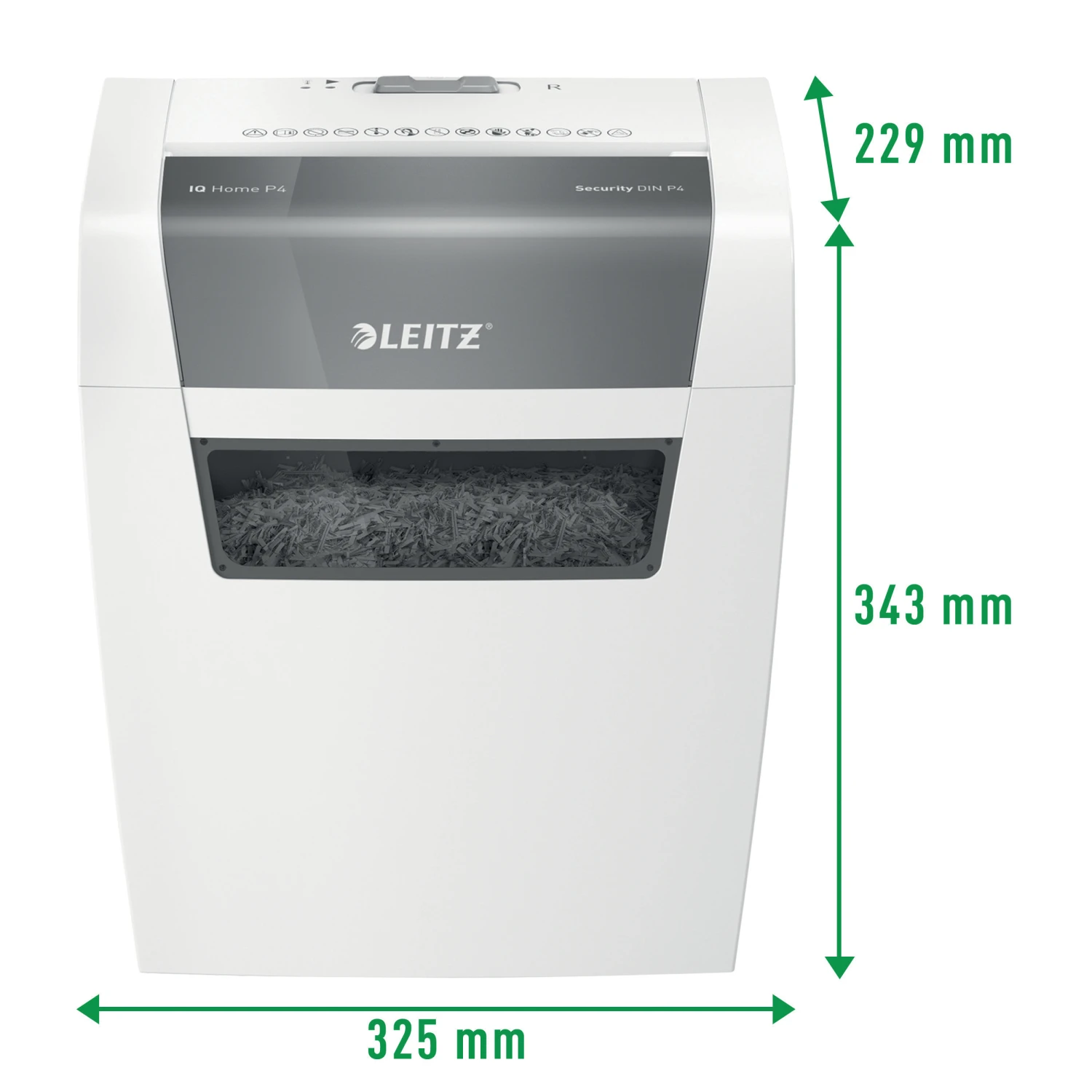 LEITZ Destructeur de documents IQ Home, P-4, 15lt