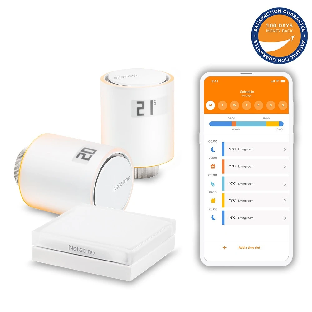 Netatmo Starter Pack Têtes Thermostatiques Intelligentes