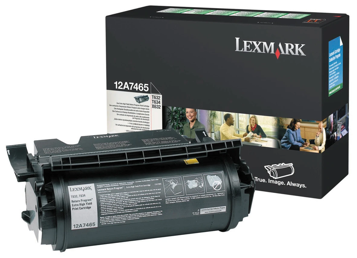 Lexmark Toner-Kartusche schwarz High-Capacity plus (12A7465)