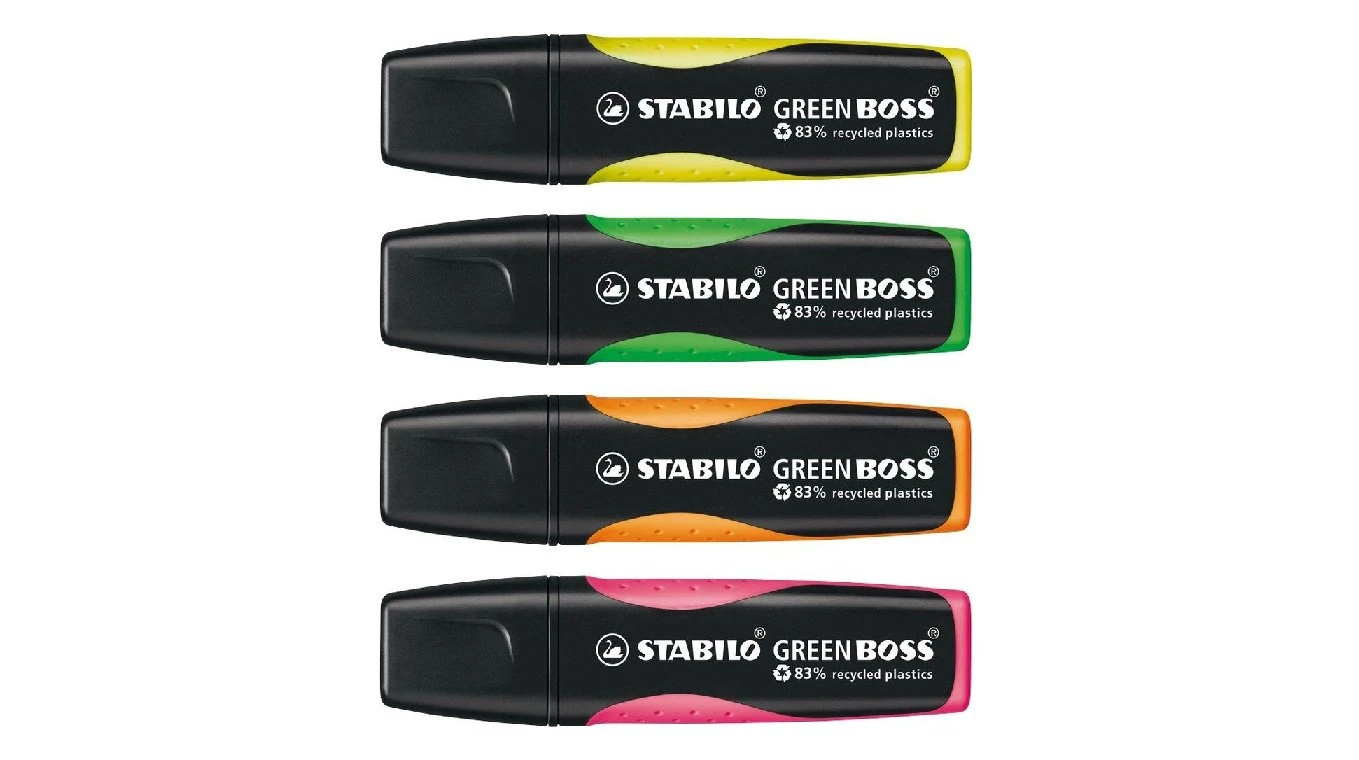 STABILO GREEN BOSS Textmarker 4er Set