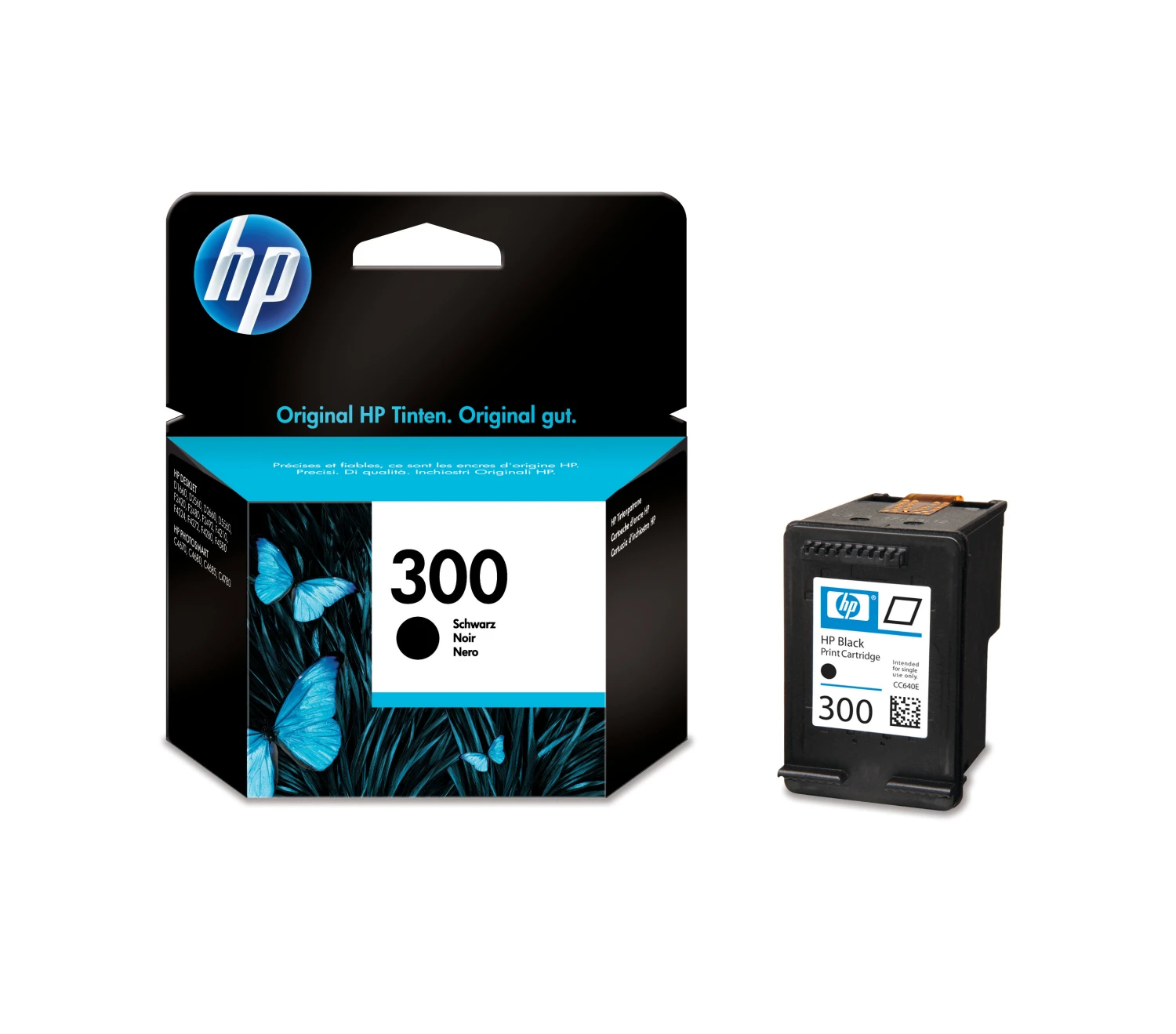 HP 300 Tintenpatrone schwarz