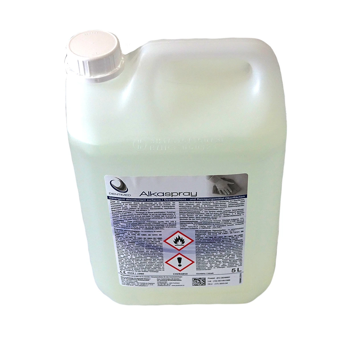 DENTIMED Désinfectant pour surfaces Alkaspray 5 L