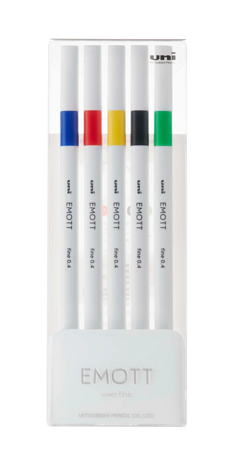 UNI-BALL Fineliner Emott 0.4 mm - 5 Stk.