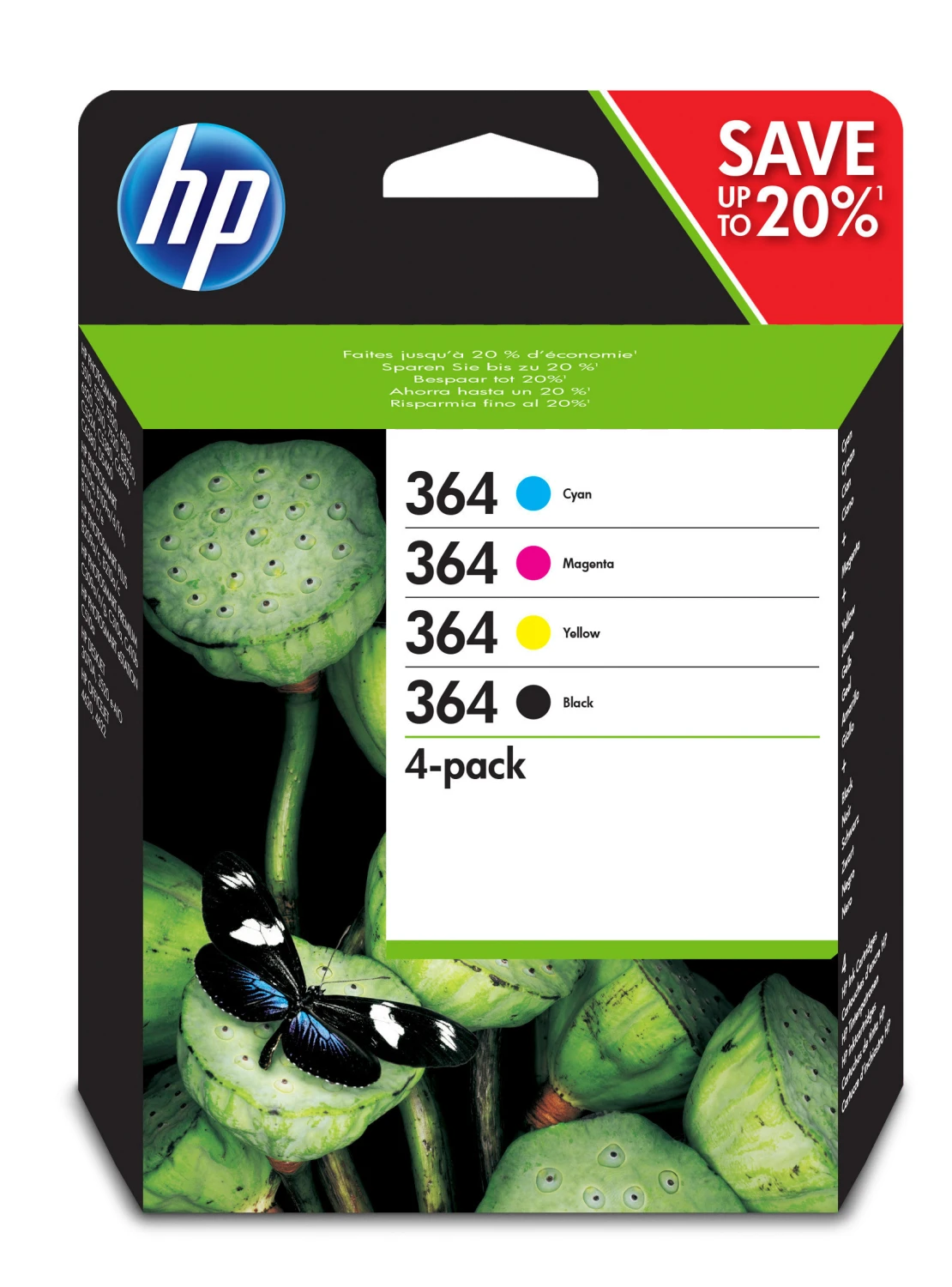 HP 364 Tintenpatronen Combo-Pack CMYK