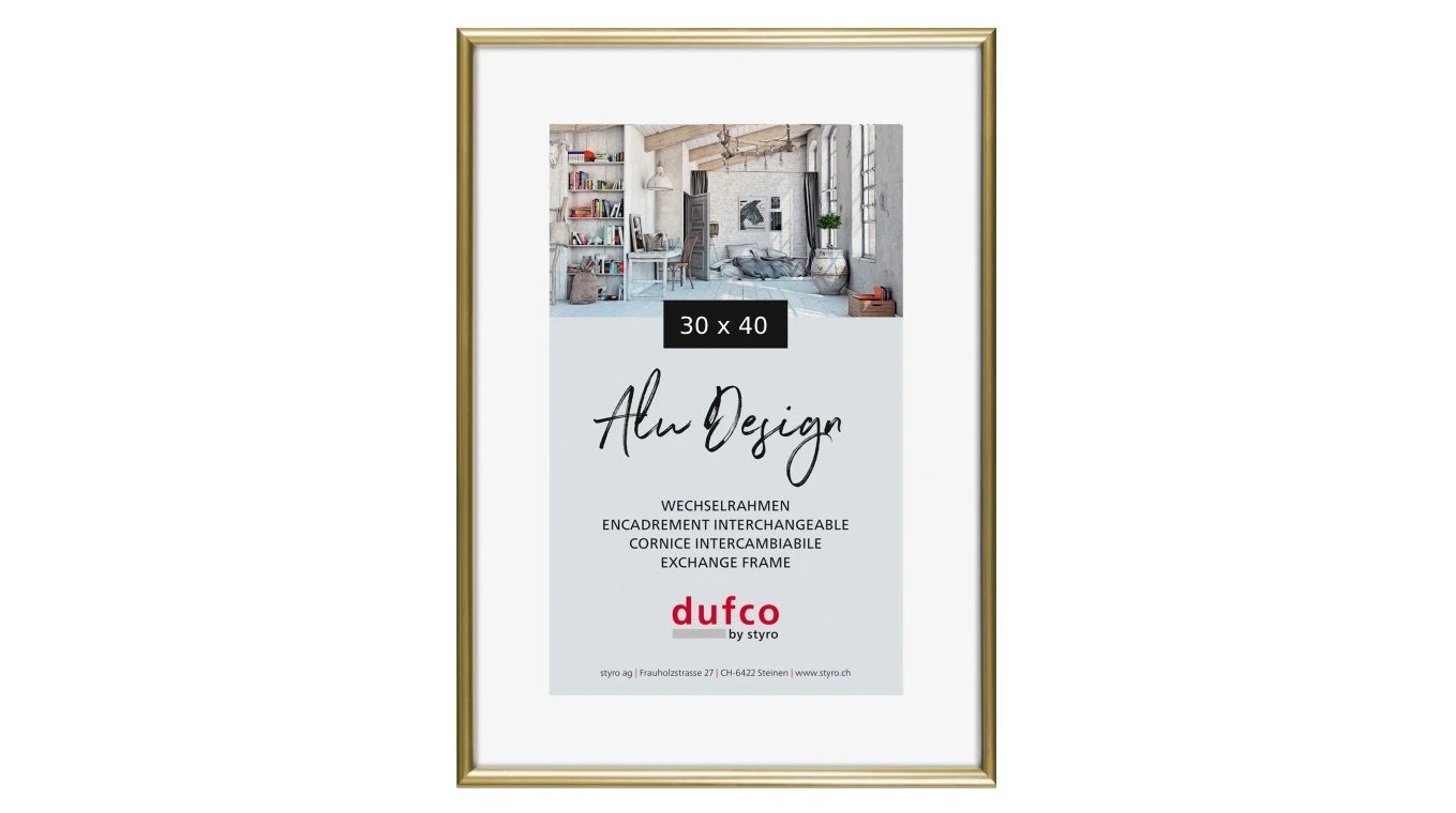 DUFCO "Alu Design" Cadre photo en aluminium 30 x 40 cm