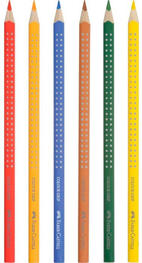 FABER-CASTELL Farbstifte Colour GRIP 6 Farben