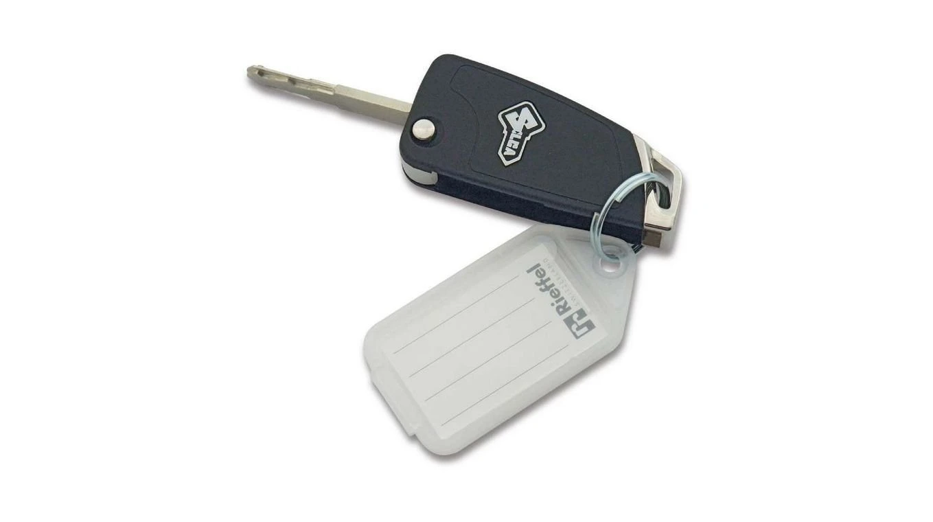 RIEFFEL Porté clé 38 x 22 mm, 100 pcs.