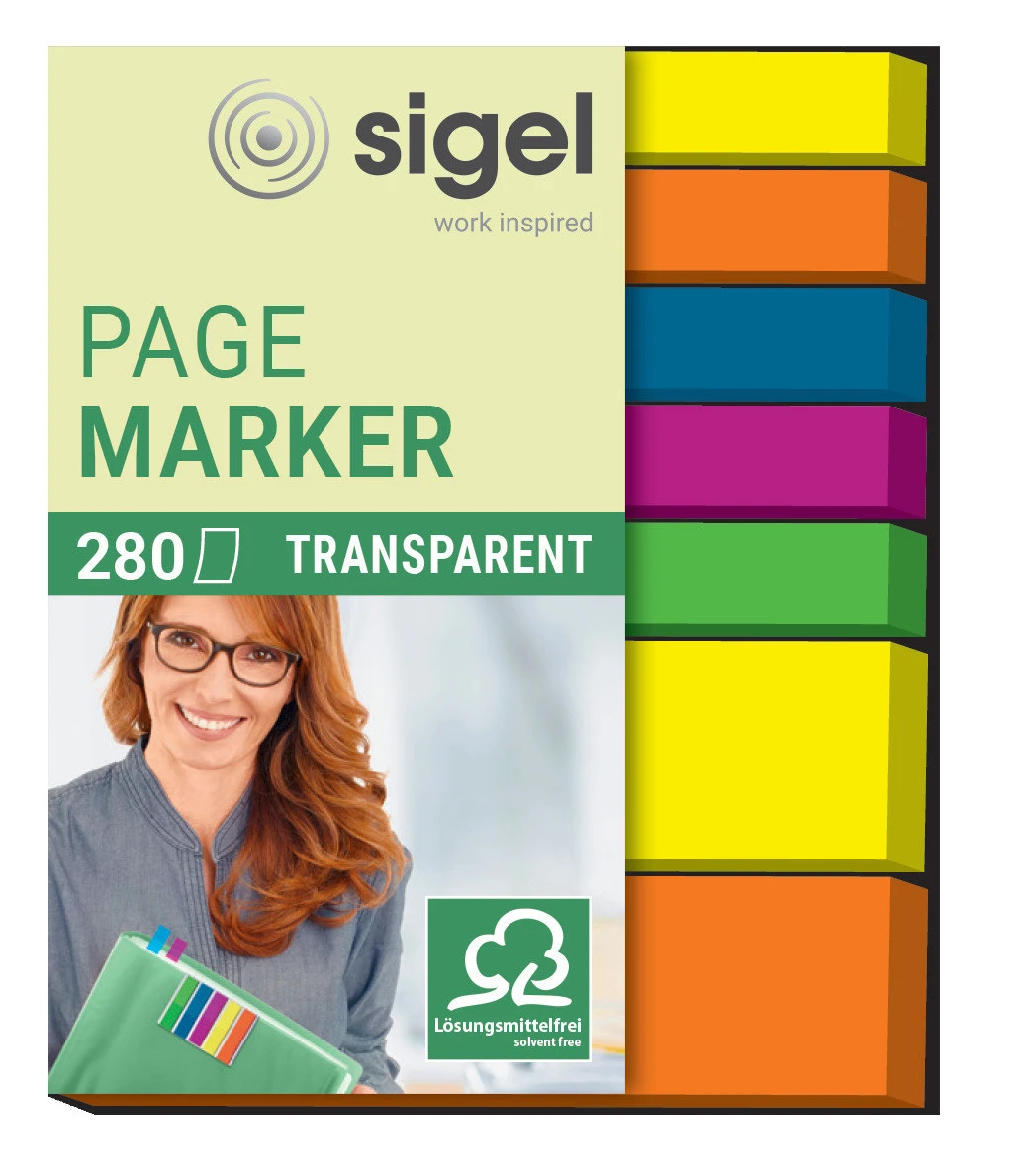 SIGEL Haftstreifen 7 x 40 Blatt