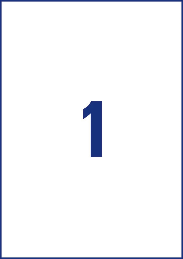 AVERY ZWECKFORM L4775-20 Étiquettes, 210 x 297 mm, 20 feuilles