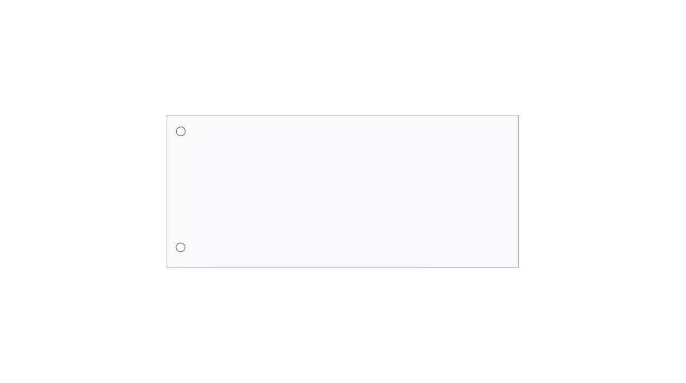 Intercalaire - en carton recyclé - rectangulaire - 235 x 105 mm