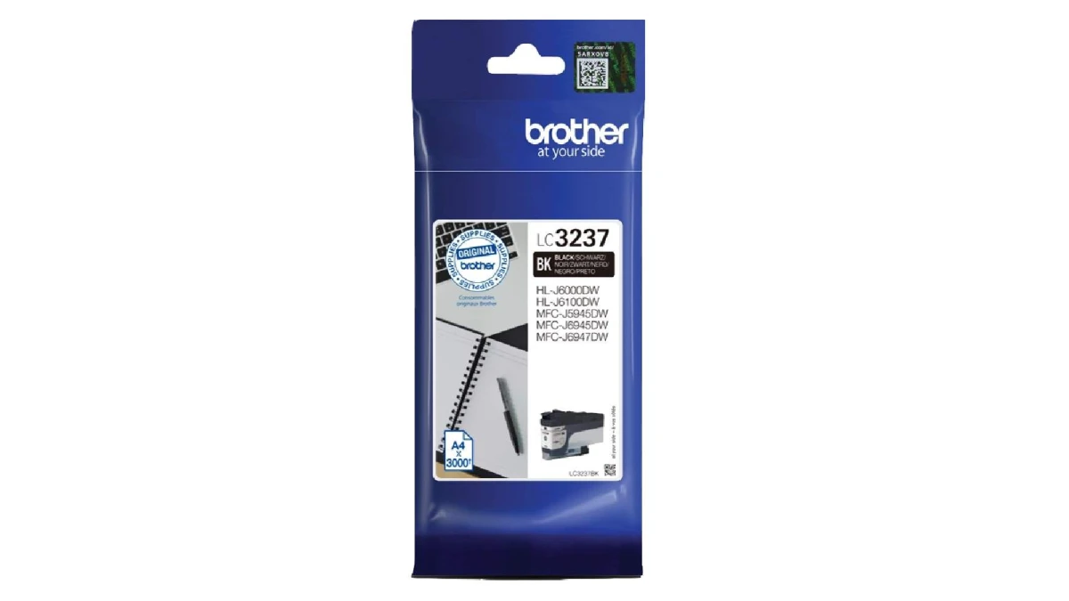 BROTHER Tintenpatrone LC-3237BK schwarz