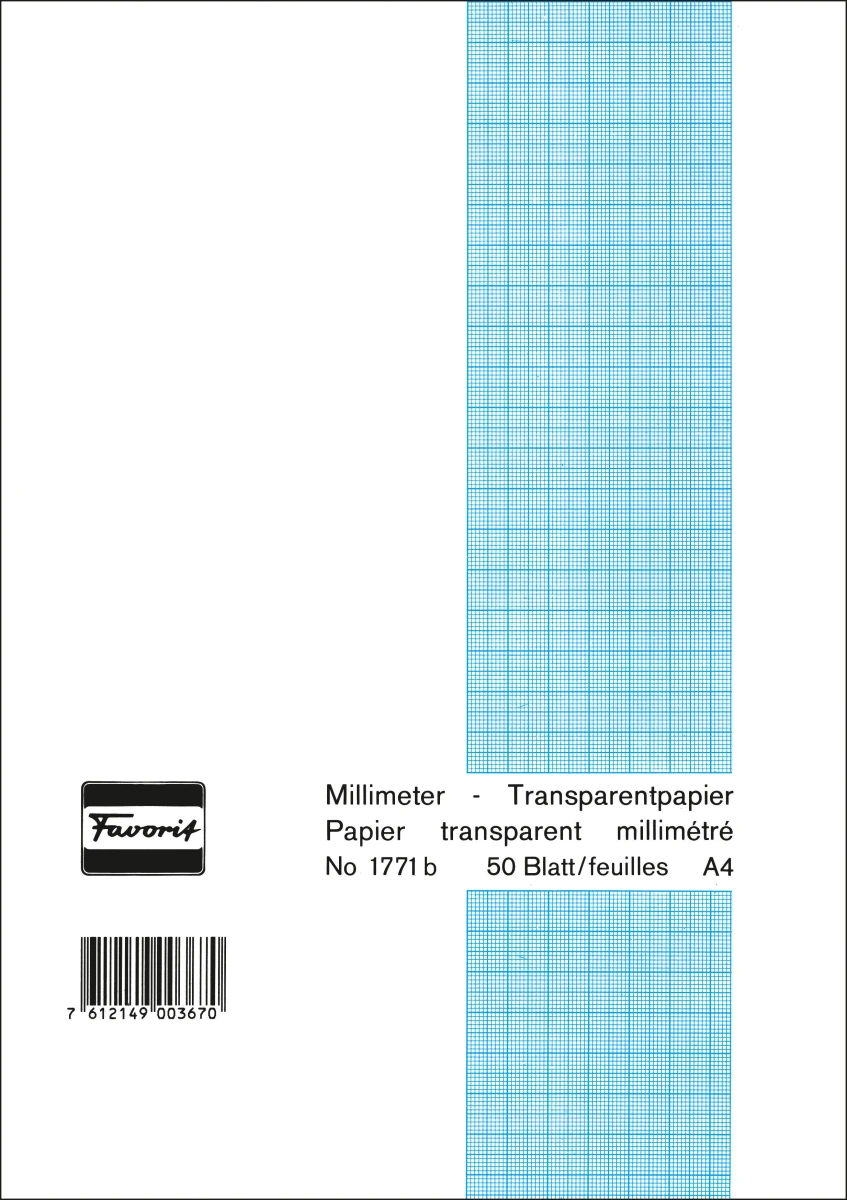 FAVORIT Bloc A4, 65 g/m2 - 50 feuilles