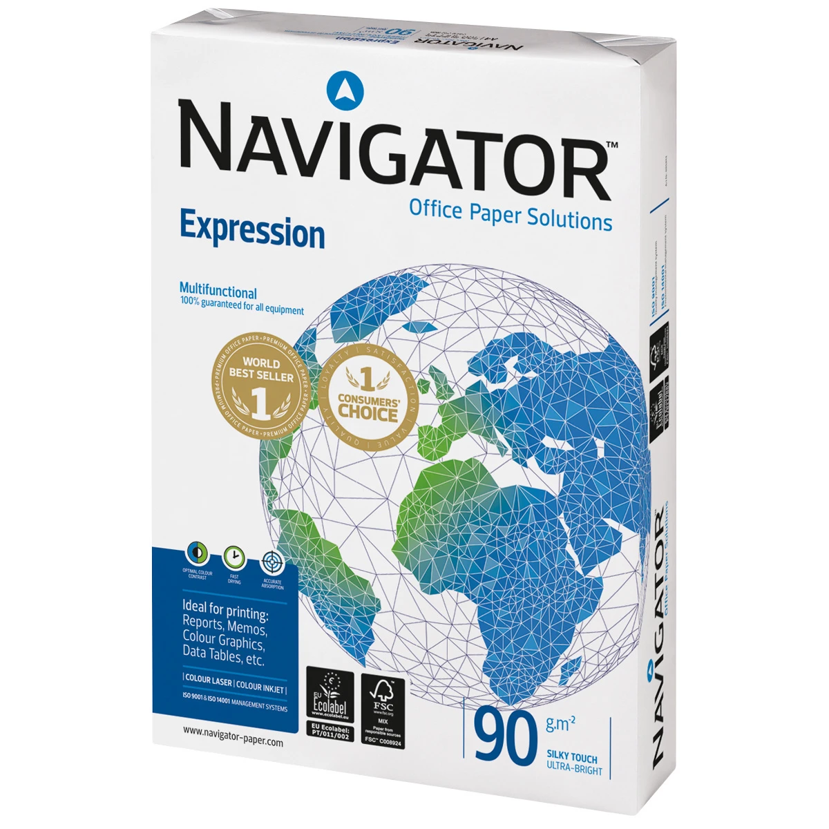 NAVIGATOR Papier copieur Expression A4, 90 g/m², 500 feuilles