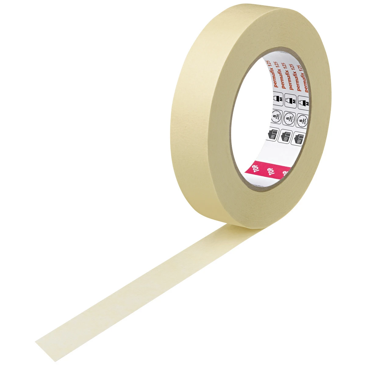 permafix Abdeckband 125 beige, 25 mm x 50 m, 9 Rollen