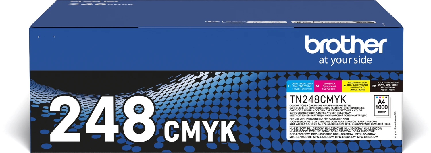 BROTHER TN248CMYK Toner Value Pack TN248VAL