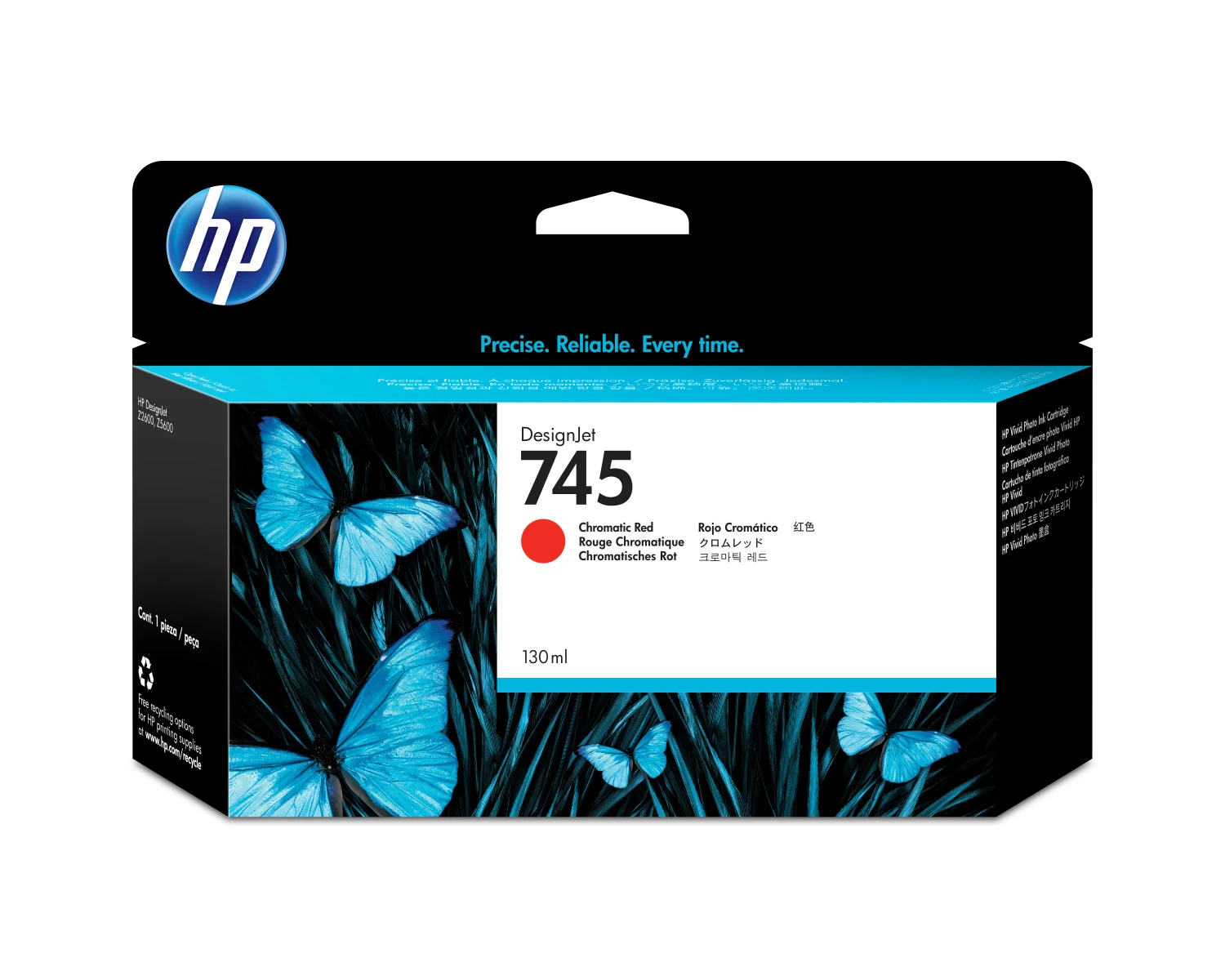 HP Tintenpatrone 745 chrom. red