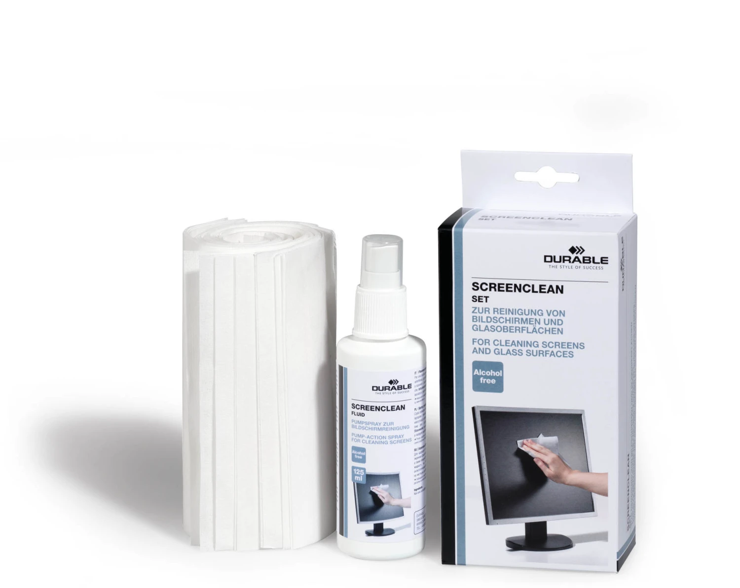 DURABLE Set de nettoyage d'écrans Screenclean