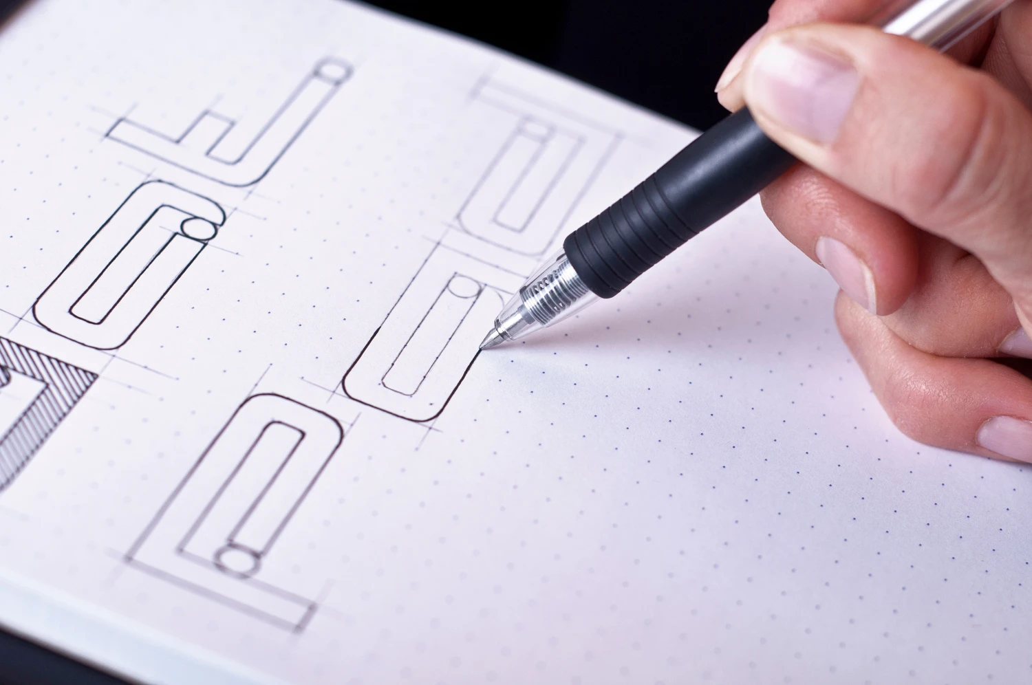 RHODIA Dot Pad schwarz A5