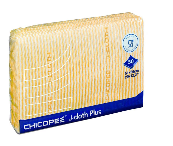 Chiffons de nettoyage Chicopee J-Cloth Lavette, jaune, 61 x 36 cm, 50 pièces