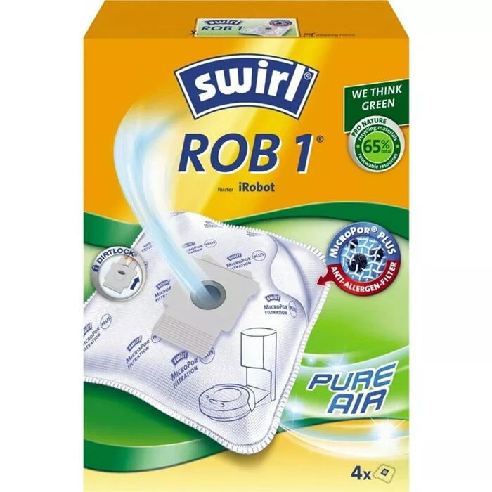 SWIRL Staubbeutel ROB 1 EcoPor 4 Stück