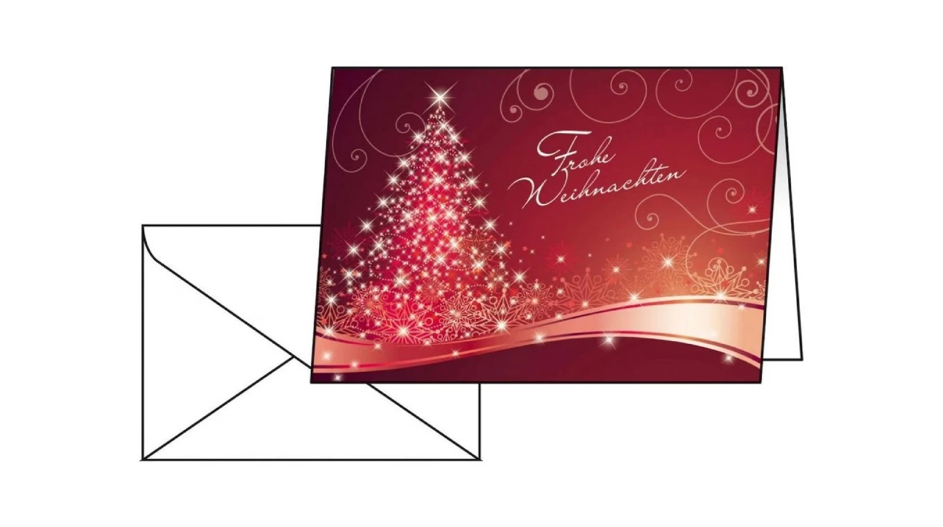 SIGEL DS019 Cartes/enveloppes A6 Noël, 220g/m2