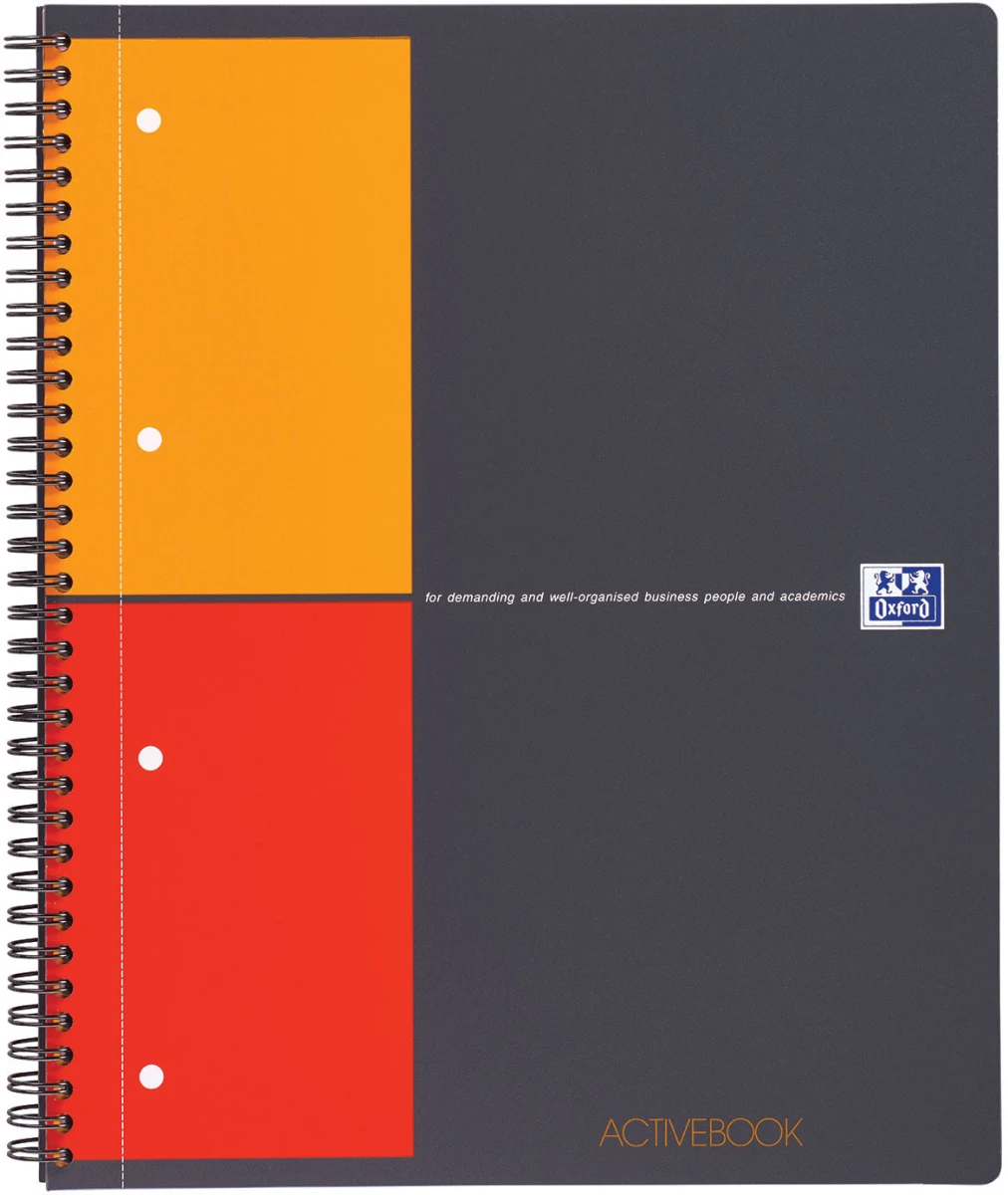 Activebook A4+ 5mm quadr.gris