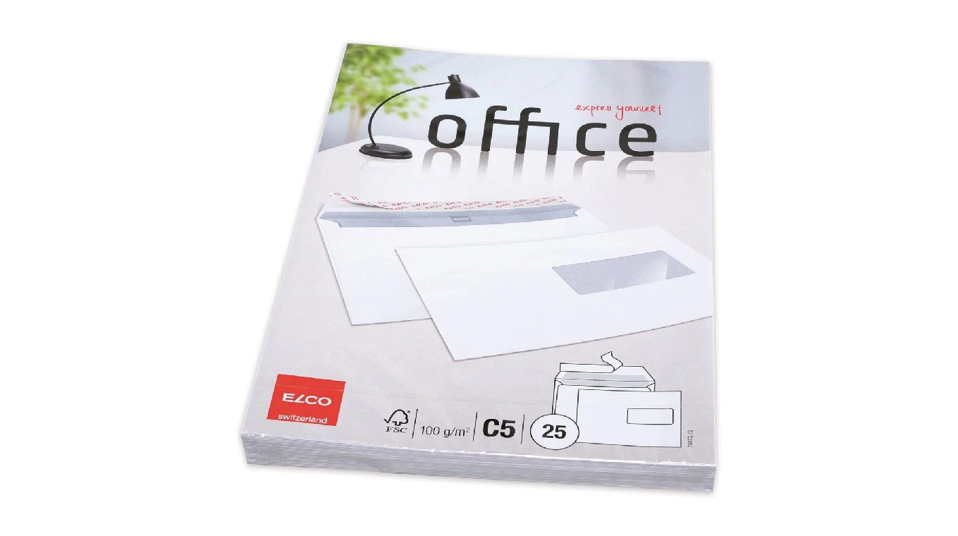 ELCO Enveloppe Office C5, fenêtre à droite - 25 pcs.