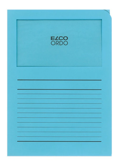 ELCO Ordo Classico avec lignes, bleu, paquet de 100 pièces