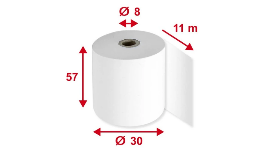 Rouleaux thermiques 57 mm x 11 m, 5 pièces