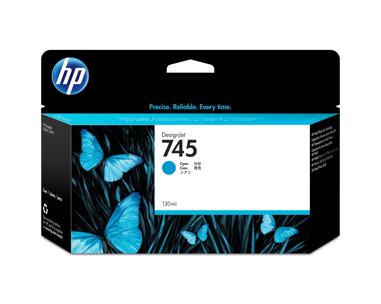 HP F9J97A Tintenpatrone 745 cyan