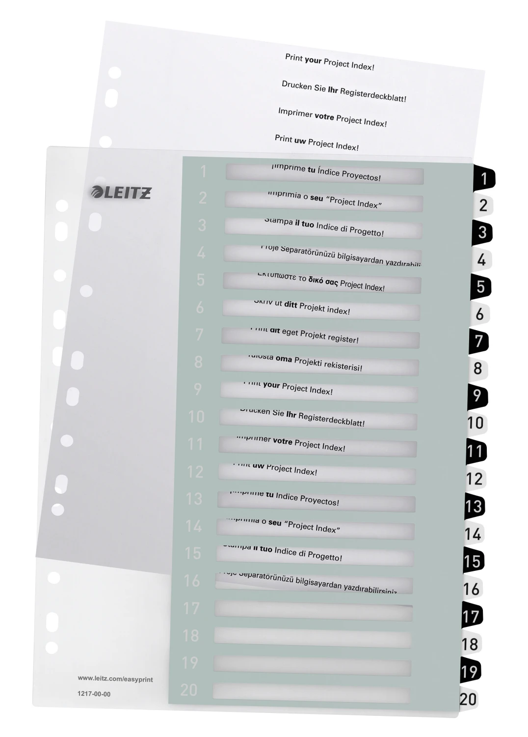LEITZ Répertoire de chiffres WOW 1 - 20