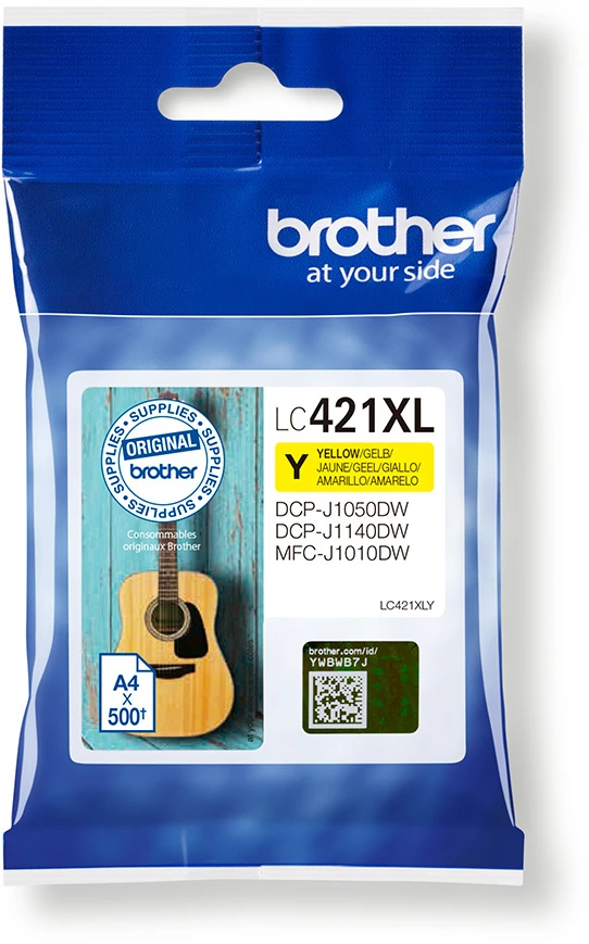 BROTHER Tintenpatrone LC-421XLY yellow