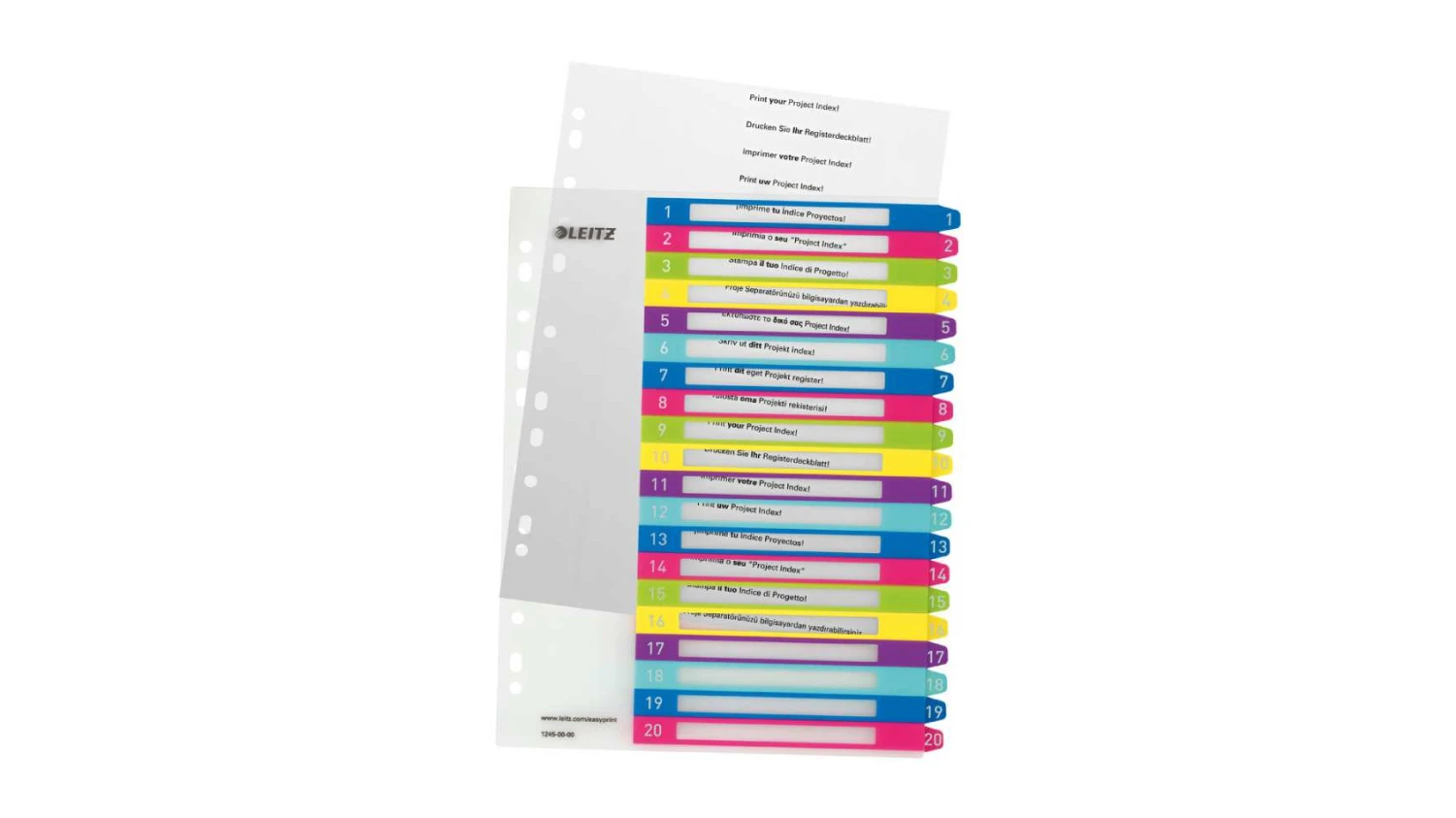 LEITZ Répertoire de chiffres WOW 1 - 20