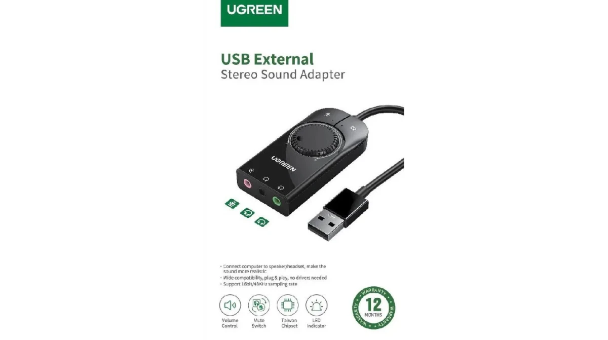 UGREEN External USB Sound Adapter