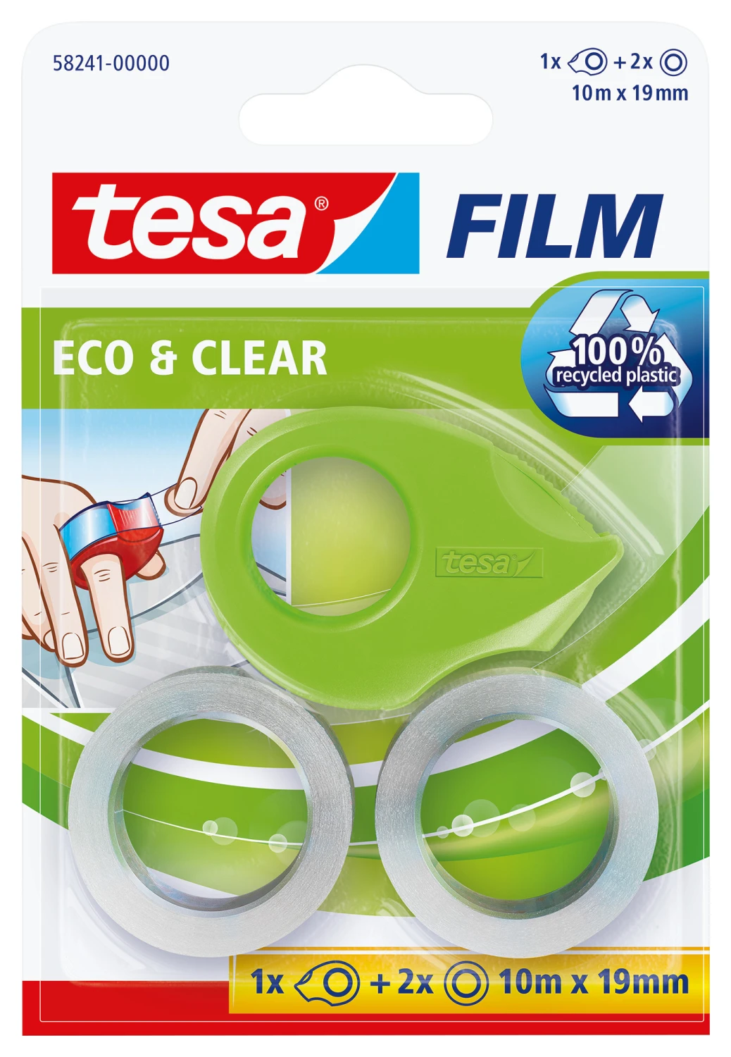 TESA Ruban eco&clear Mini 19mmx10m