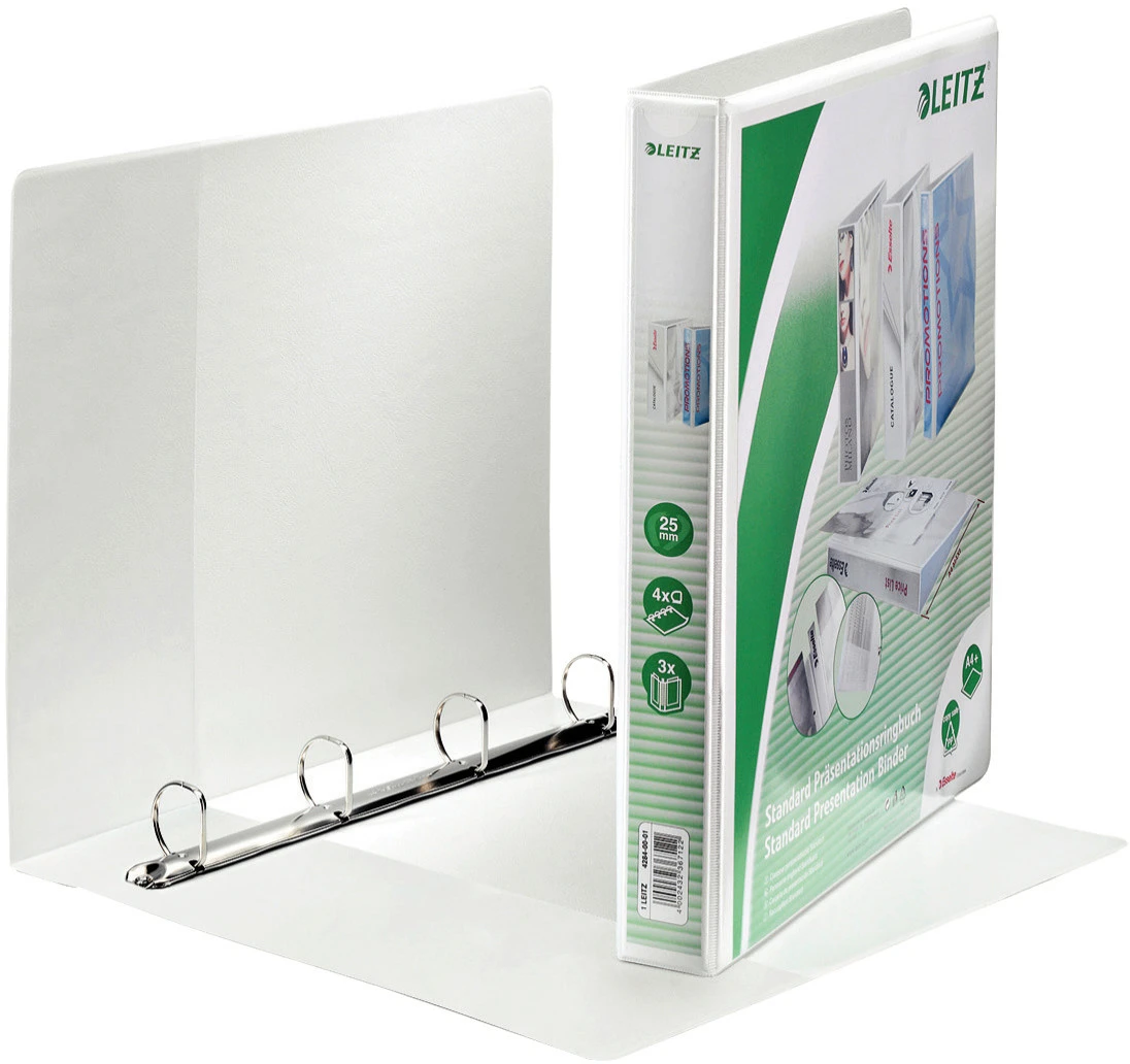 LEITZ Classeur à anneaux A4, 25 mm avec 4 anneaux