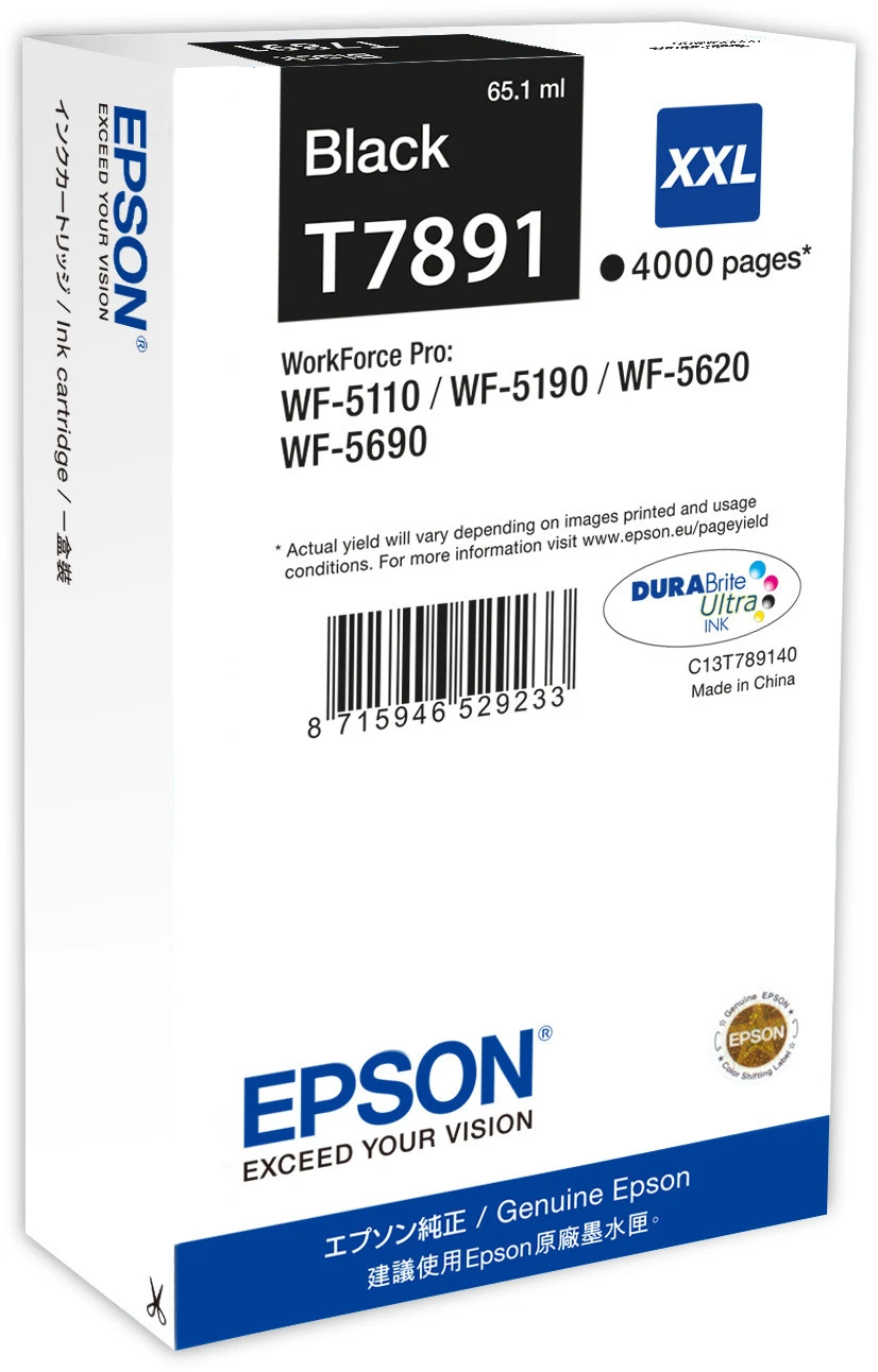 EPSON Tintenpatrone XXL schwarz