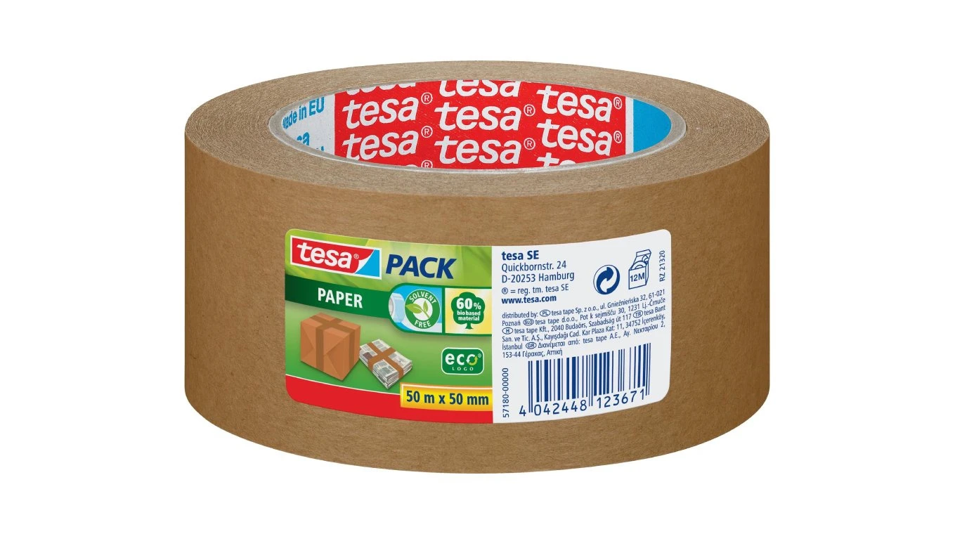 TESA Ruban d'emballage EcoLogo brun 50 mm x 50 m