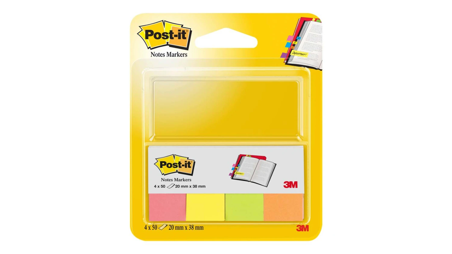 POST-IT Marque-pages 4 x 50 feuilles