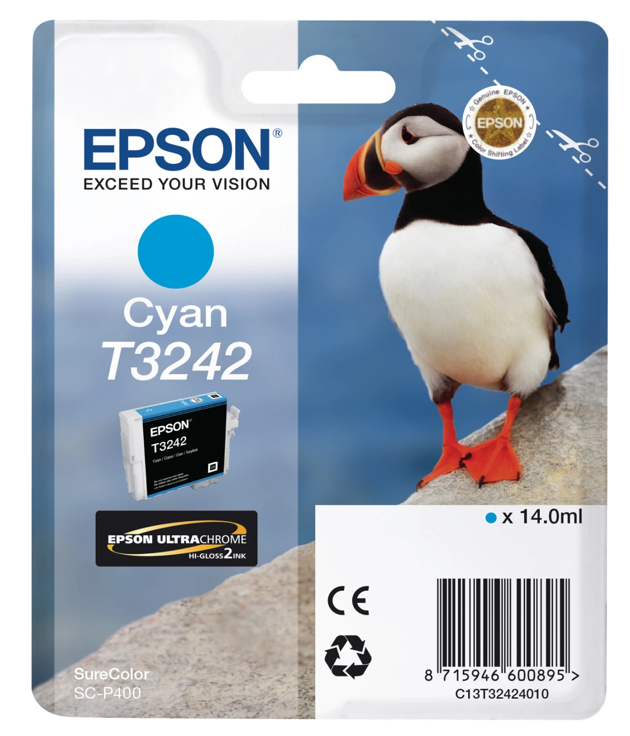 EPSON Tintenpatrone cyan T324240