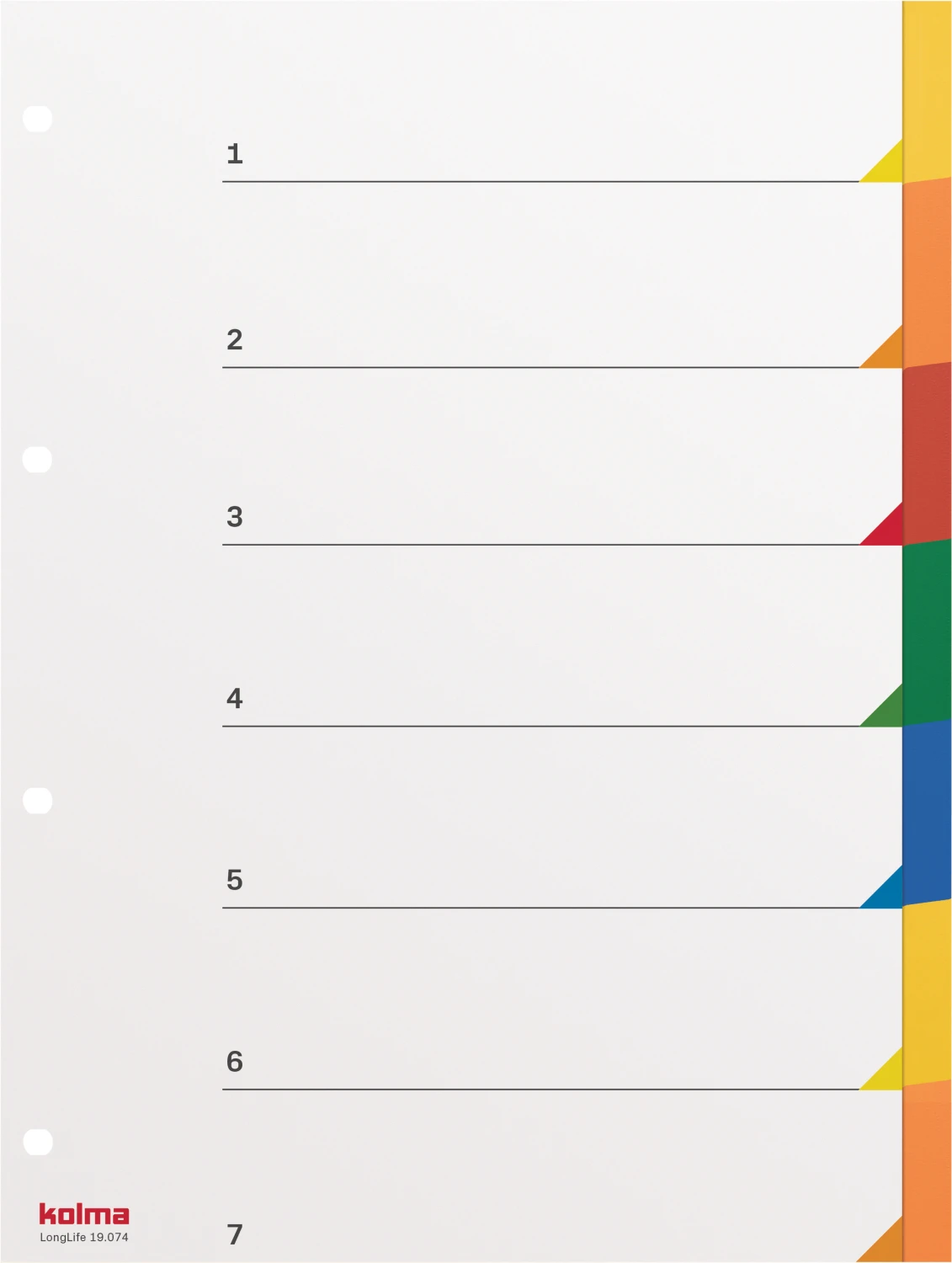 KOLMA Répertoire neutre Superstrong 7 parties