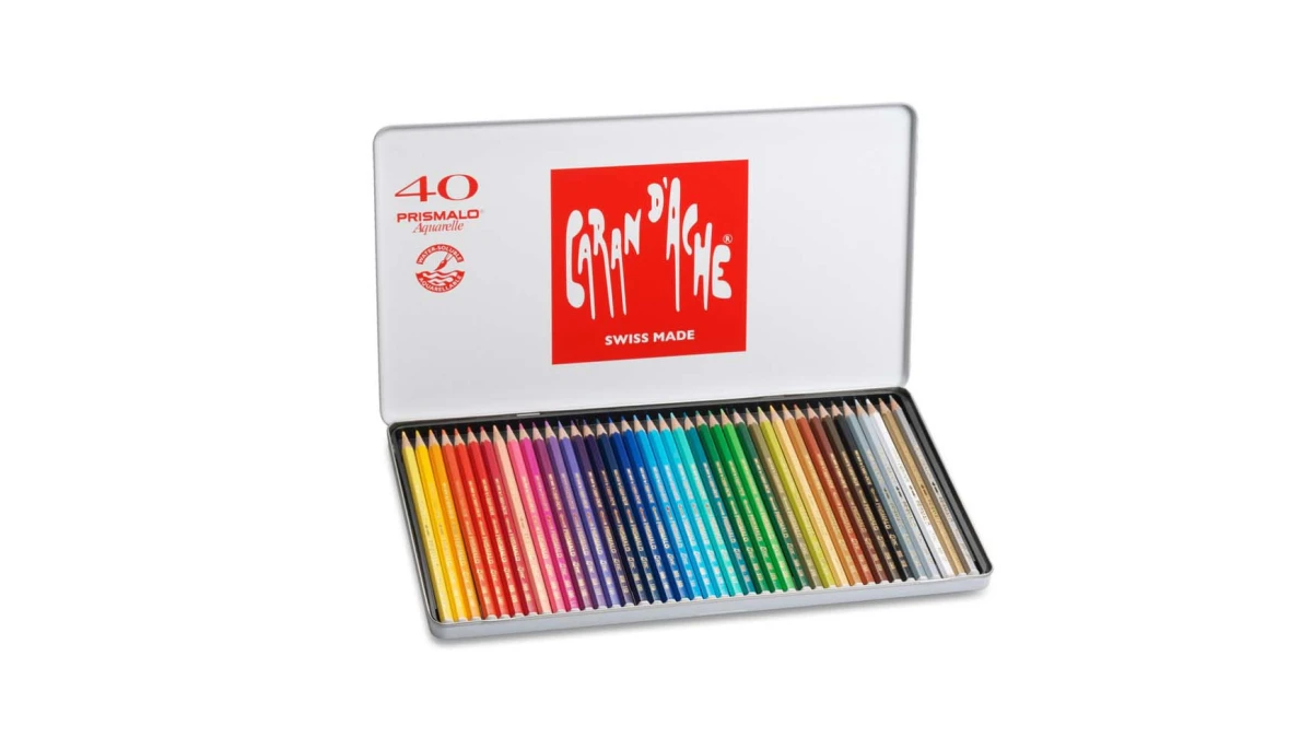 CARAN D'ACHE Crayons de couleur Prismalo 3 mm, 40 pcs.