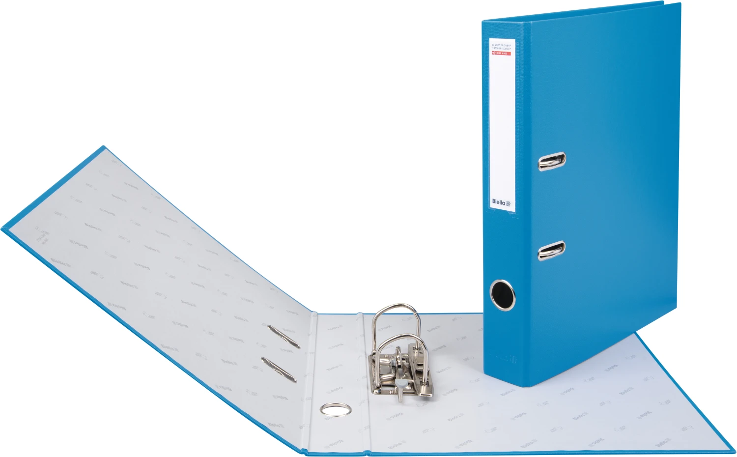 Biella Bundesordner mit 4 cm Rückenbreite, blau