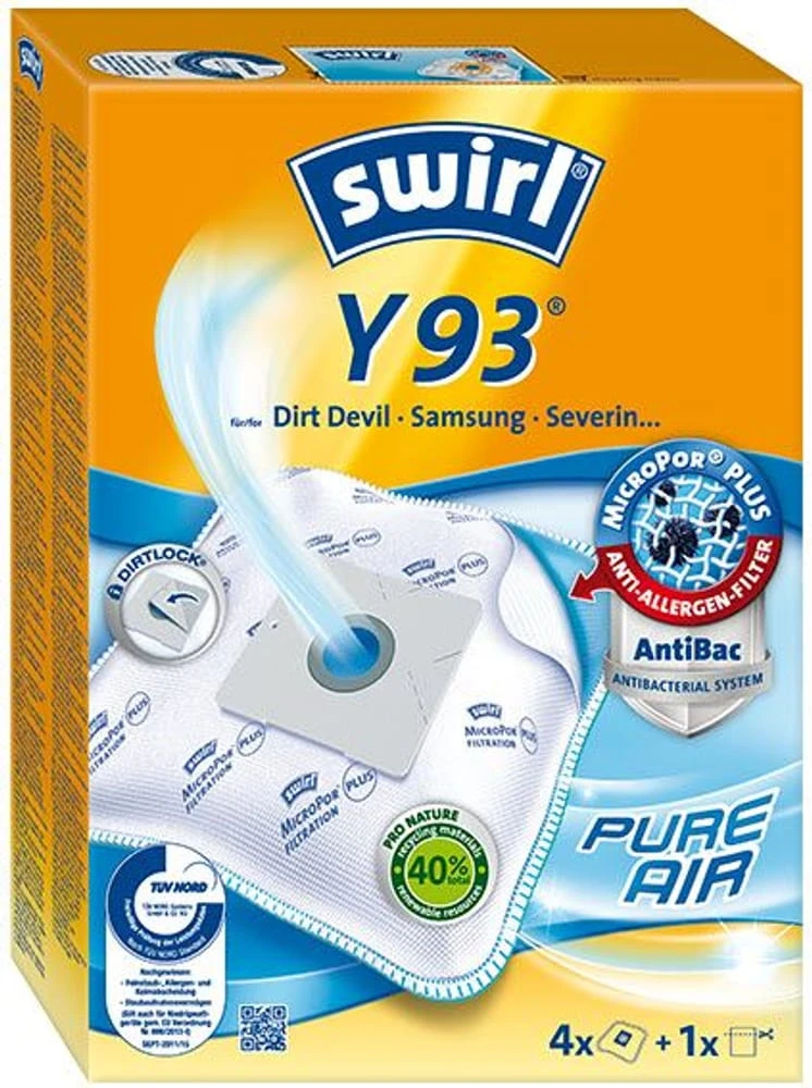 SWIRL Staubbeutel Y 93 EcoPor 4 Stück