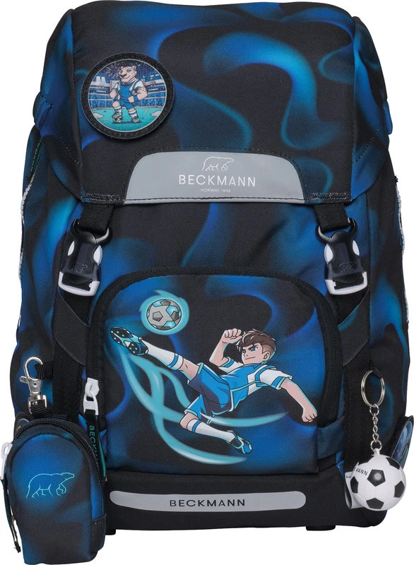 BECKMANN Schulrucksack Classic mit Wendetasche