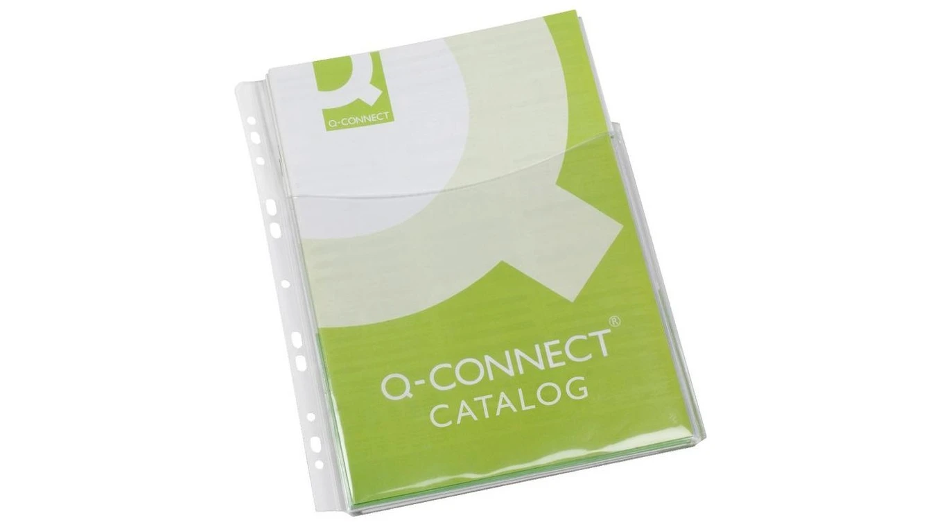 Q-CONNECT® Faltentaschen A4 PVC teildeck