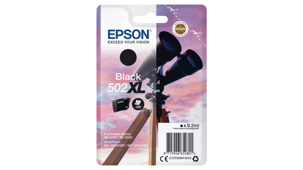 EPSON Tintenpatrone 502XL schwarz
