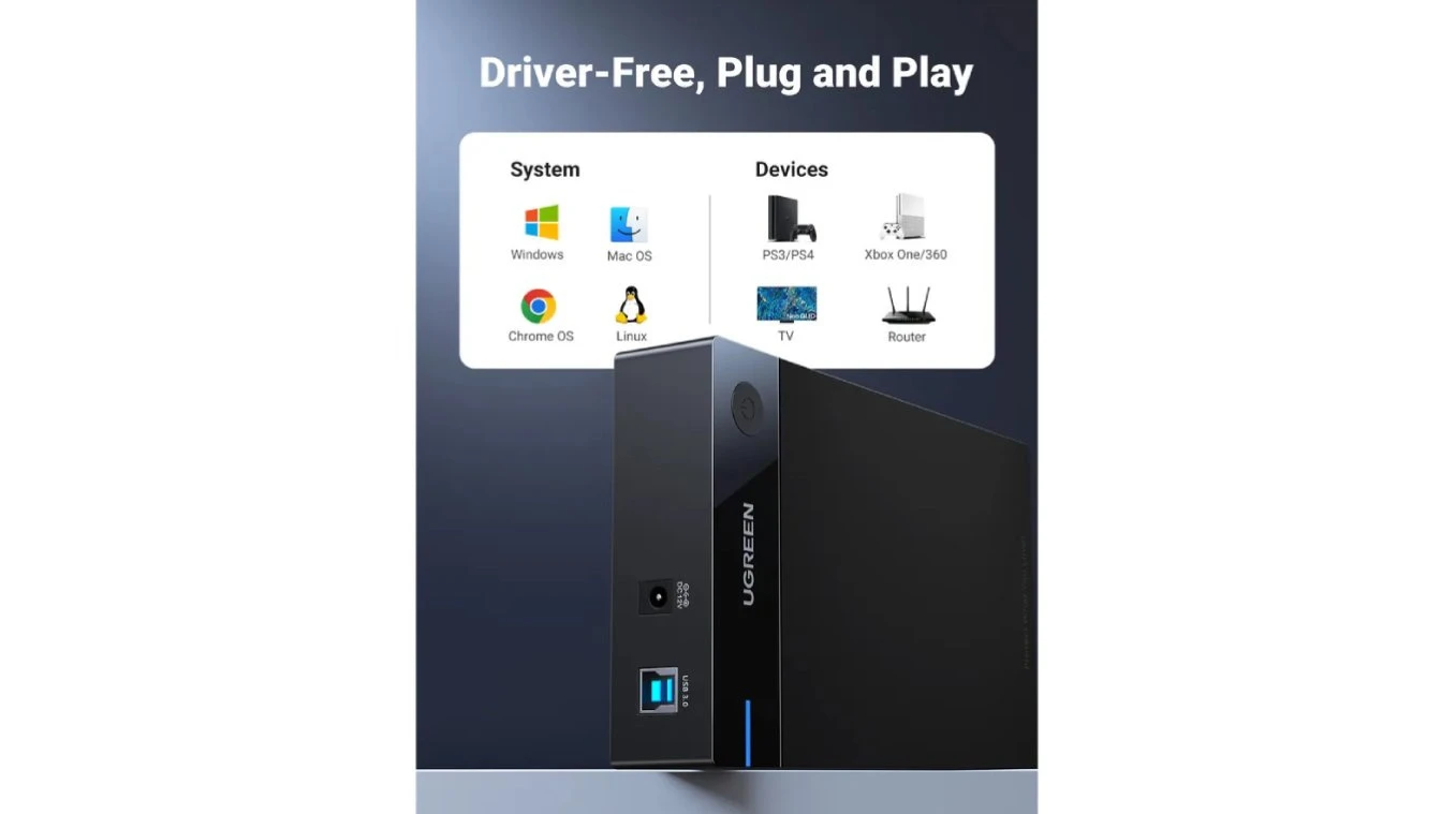 UGREEN USB 3.0. SATA HDD Festplattenlaufwerk